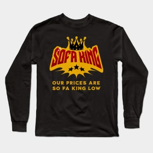 Funny Saying - Funny Company Gift - Logo Parody - Sofa King Long Sleeve T-Shirt